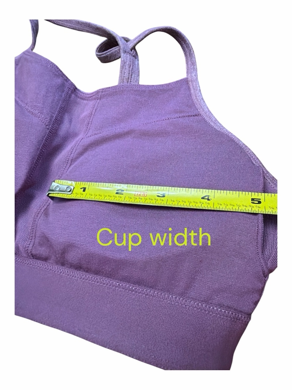 Stori Legend Bra Bralette with Double Straps, Heather Purple, Size 2 - Picture 7 of 10
